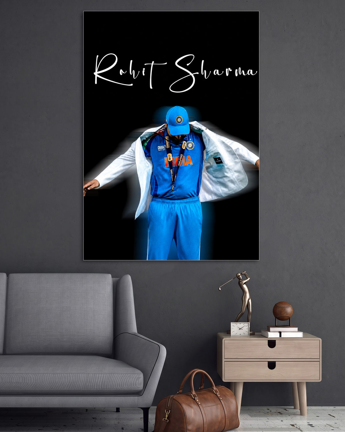 Rohit Sharma | Indian Cricket Wall Poster | 1 Poster