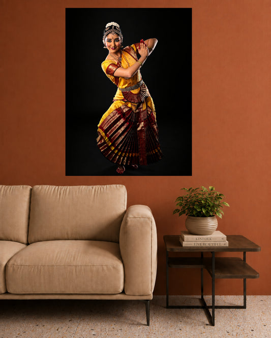 Bharatanatyam Dancer | Indian Classical Dance Wall Poster | 1 Poster