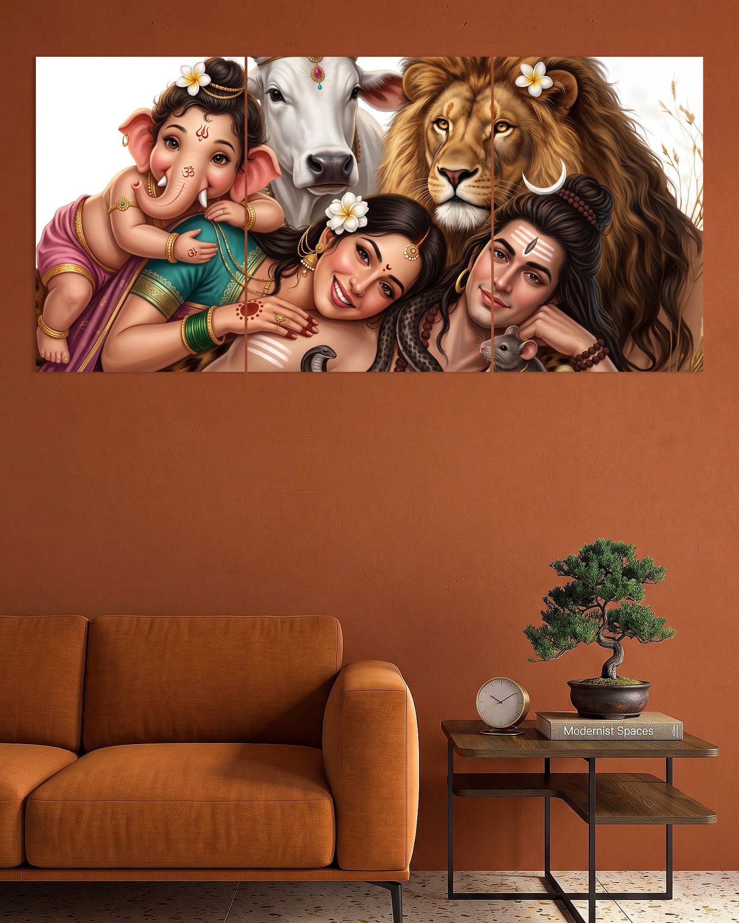 Shiv Parivar | Divine Family Art Poster | 3 Poster