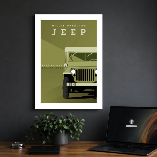 Vintage Willys Jeep | Classic Car Poster