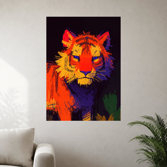 Tiger | Abstract Animal Wall Poster | 1 Poster