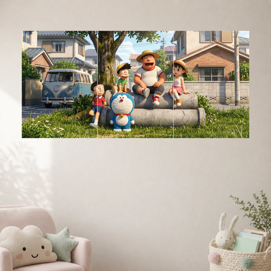 Doraemon & Friends | Cartoon Wall Poster | 3 Posters
