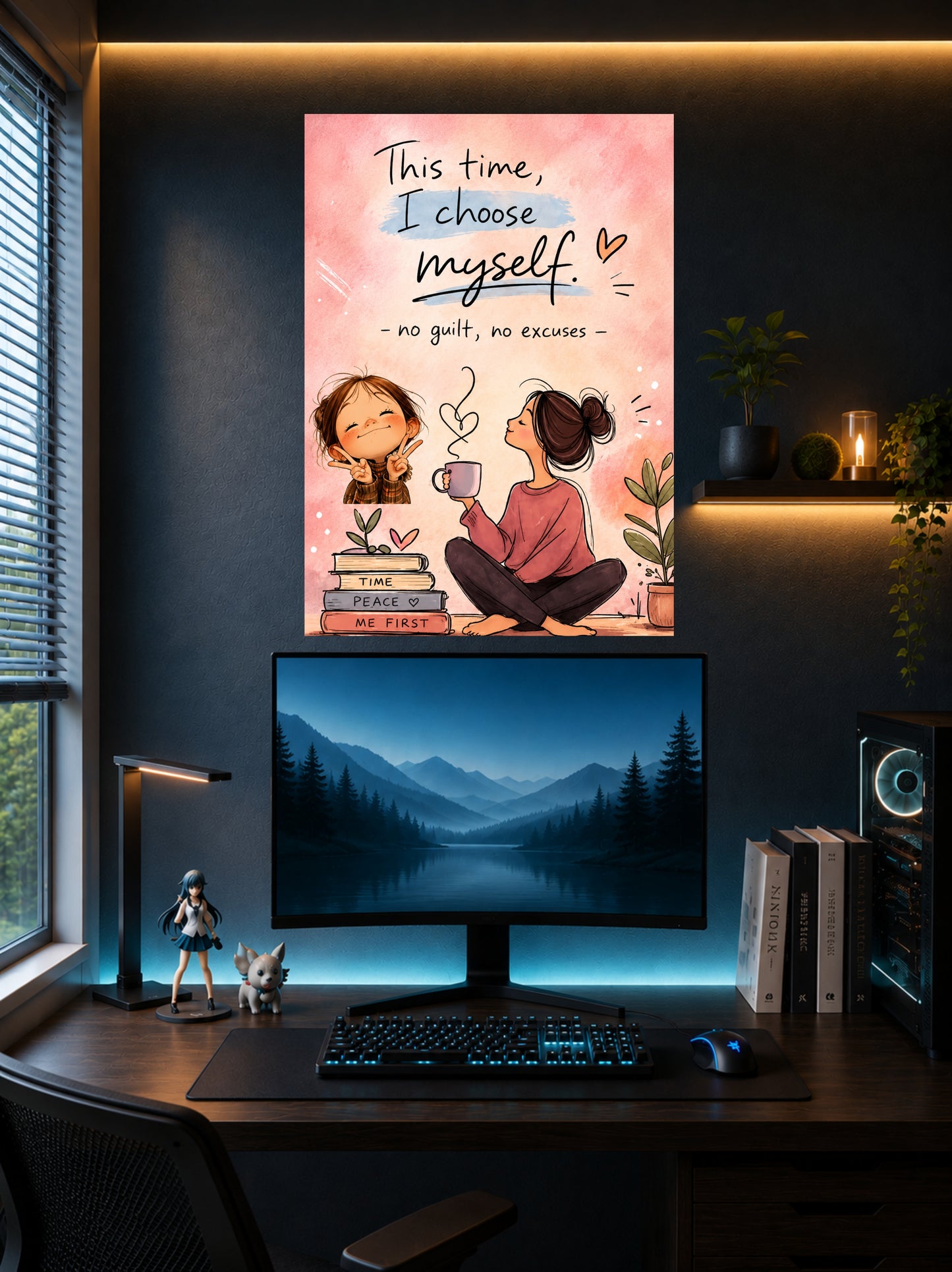 This Time, I Choose Myself | Self Love Wall Poster | 1 Poster