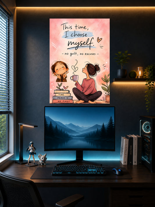 This Time, I Choose Myself | Self Love Wall Poster | 1 Poster