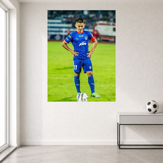 Sunil Chhetri 11 | Bengaluru FC Football Wall Poster | 1 Poster