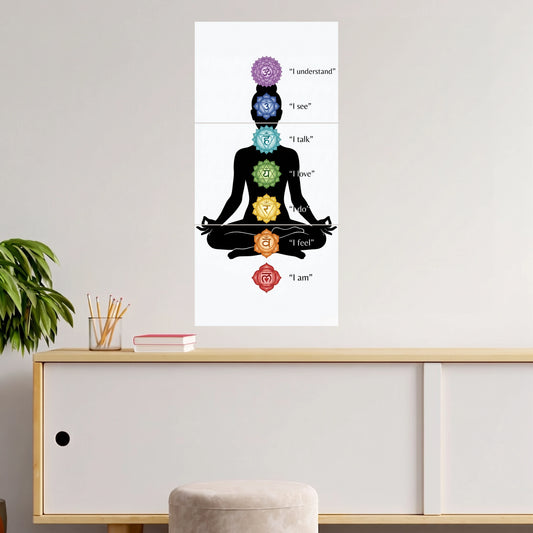 Chakra Meditation | Spiritual Wall Poster | 3 Poster