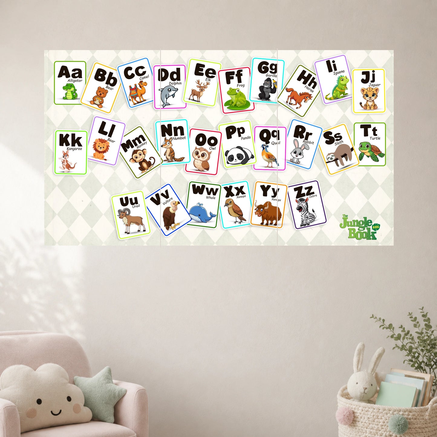 Animal Alphabet | Kids Educational Wall Poster | 3 Poster