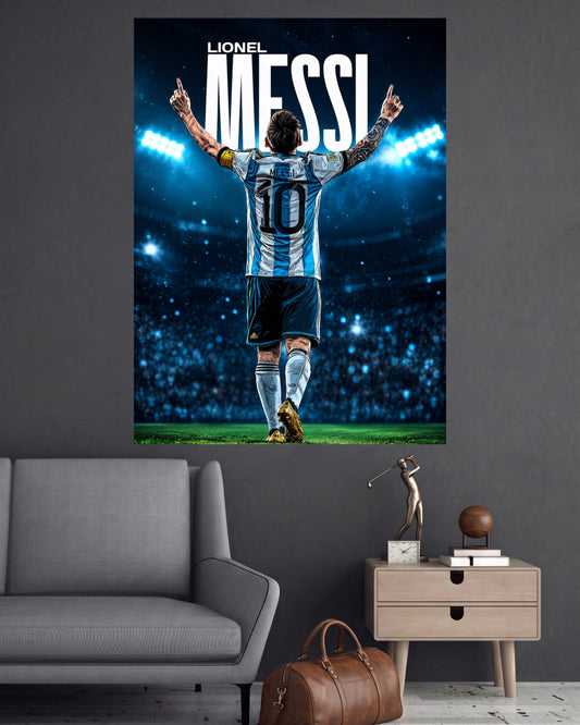 Lionel Messi 10 | Argentina Football Wall Poster | 1 Poster
