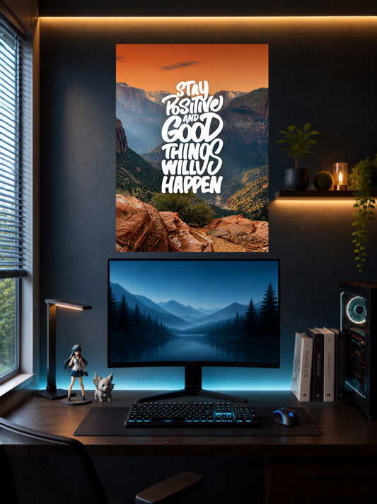 Stay Positive and Good Things Will Happen | Quote Wall Poster | 1 Poster