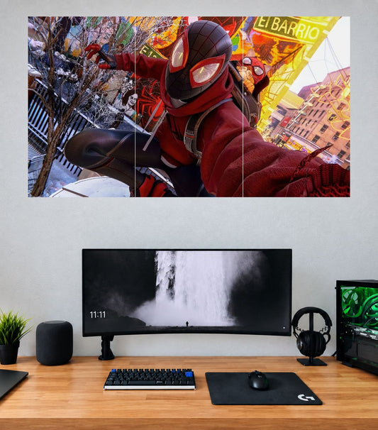 Miles Morales Spider-Man City Swing | Marvel Wall Posters | 3 Posters
