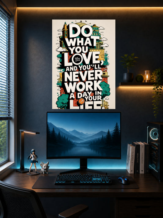 Do What You Love | Inspirational Wall Poster | 1 Poster