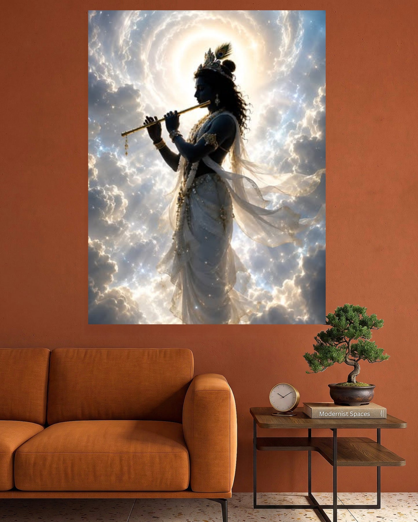 Lord Krishna | Divine Flute Krishna Spiritual Wall Art | 1 Poster