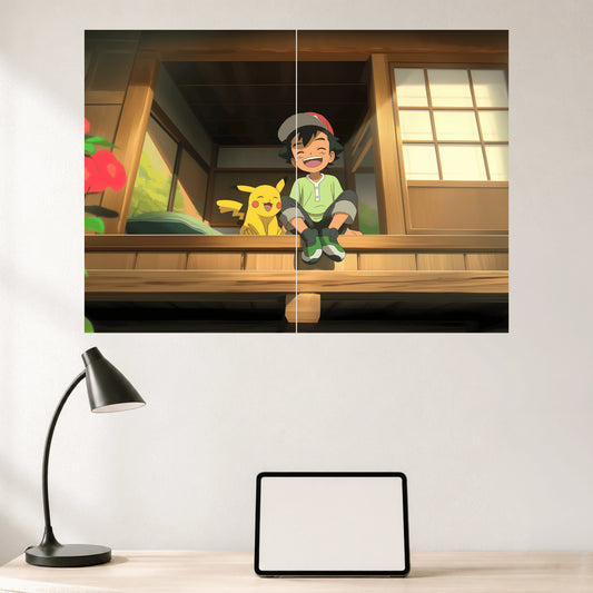 Ash & Pikachu | Pokémon Wall Poster | 2 Posters