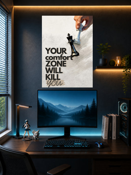 Your Comfort Zone Will Kill You | Motivational Wall Poster | 1 Poster