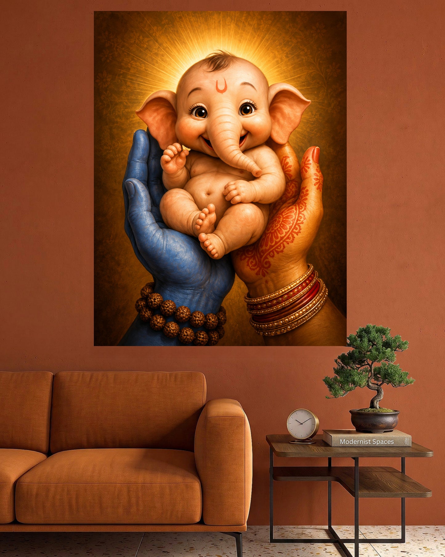 Bal Ganesha | Lord Ganesha Spiritual Wall Poster | 1 Poster