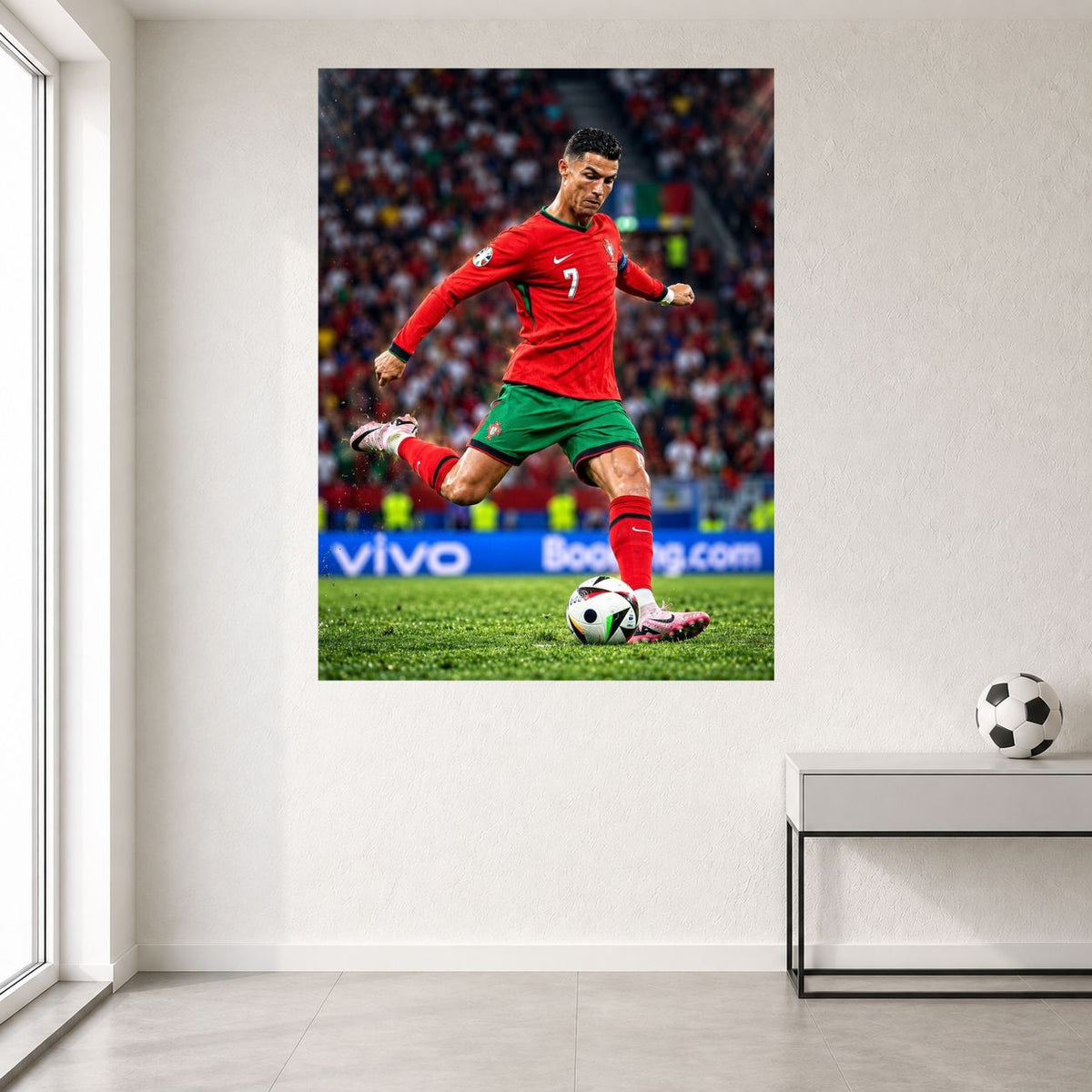 Cristiano Ronaldo 7 | Portugal Football Action Wall Poster | 1 Poster