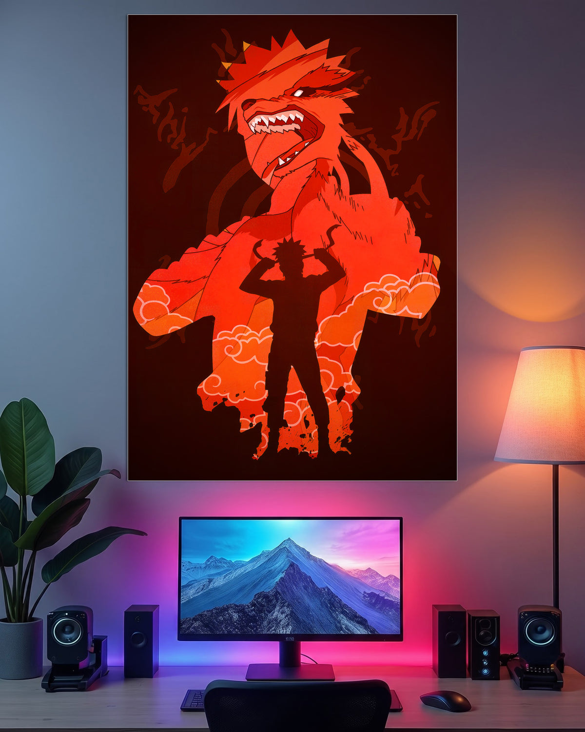 Naruto Kurama | Nine-Tails Anime Wall Poster | 1 Poster