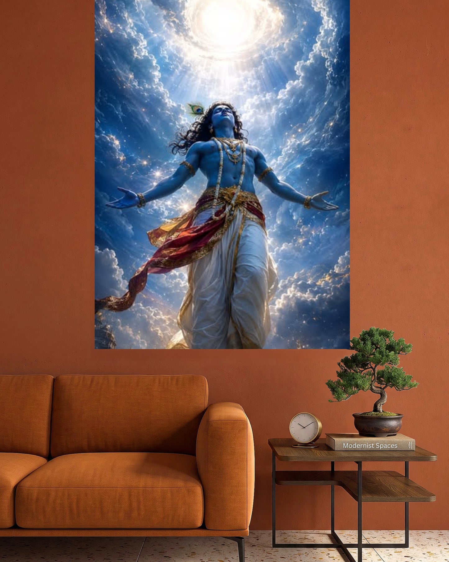 Lord Krishna | Powerful Krishna Spiritual Wall Art | 1 Poster