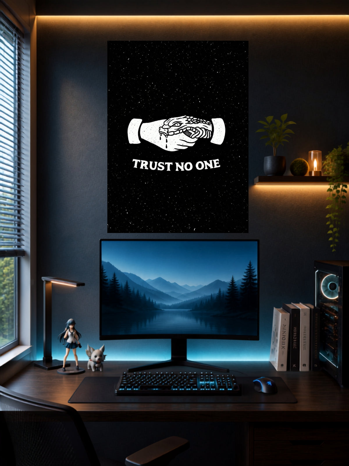 Trust No One | Bold Attitude Quote Wall Poster | 1 Poster