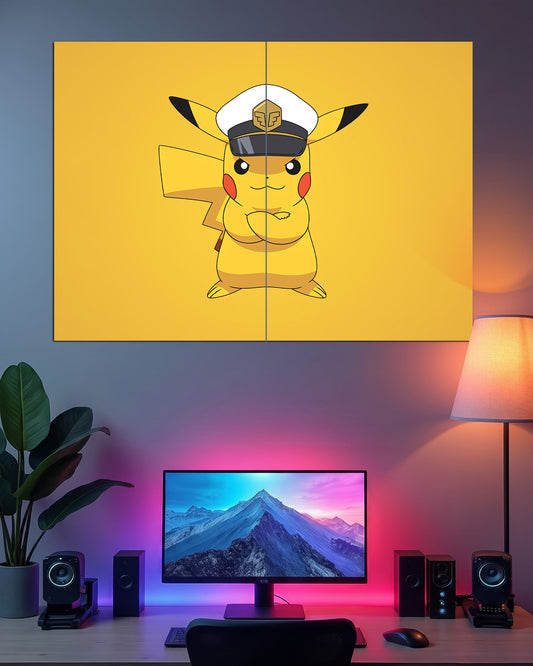 Captain Pikachu | Pokémon Wall Poster | 2 Posters