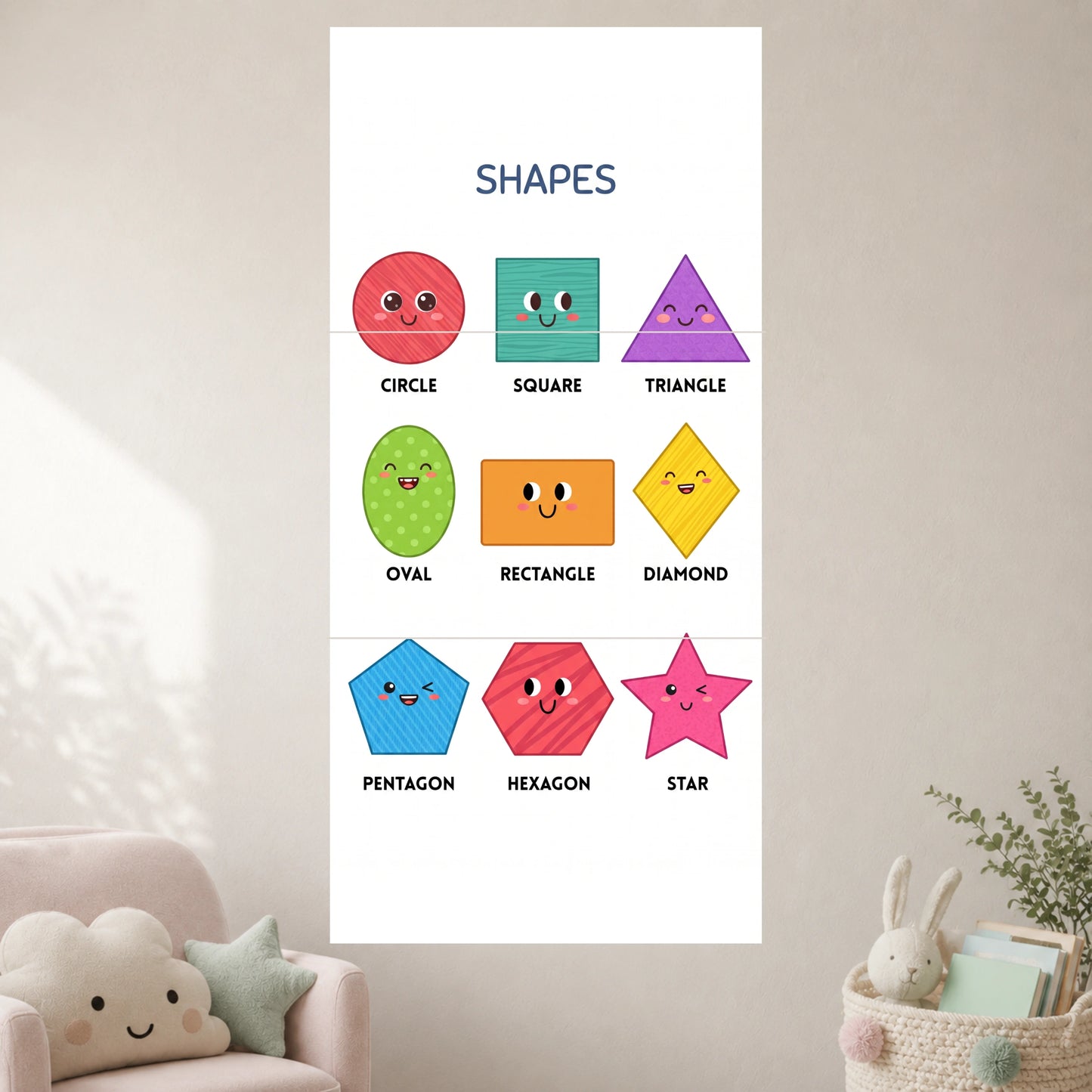 Shapes | Kids Educational Wall Poster | 3 Posters