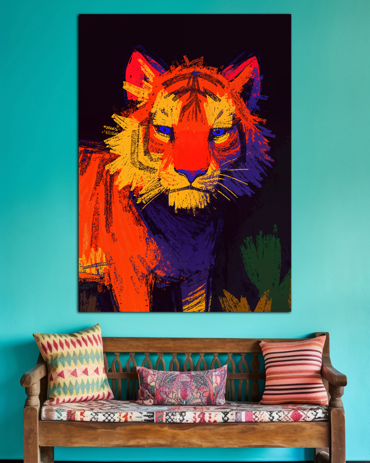 Tiger | Abstract Animal Wall Poster | 1 Poster