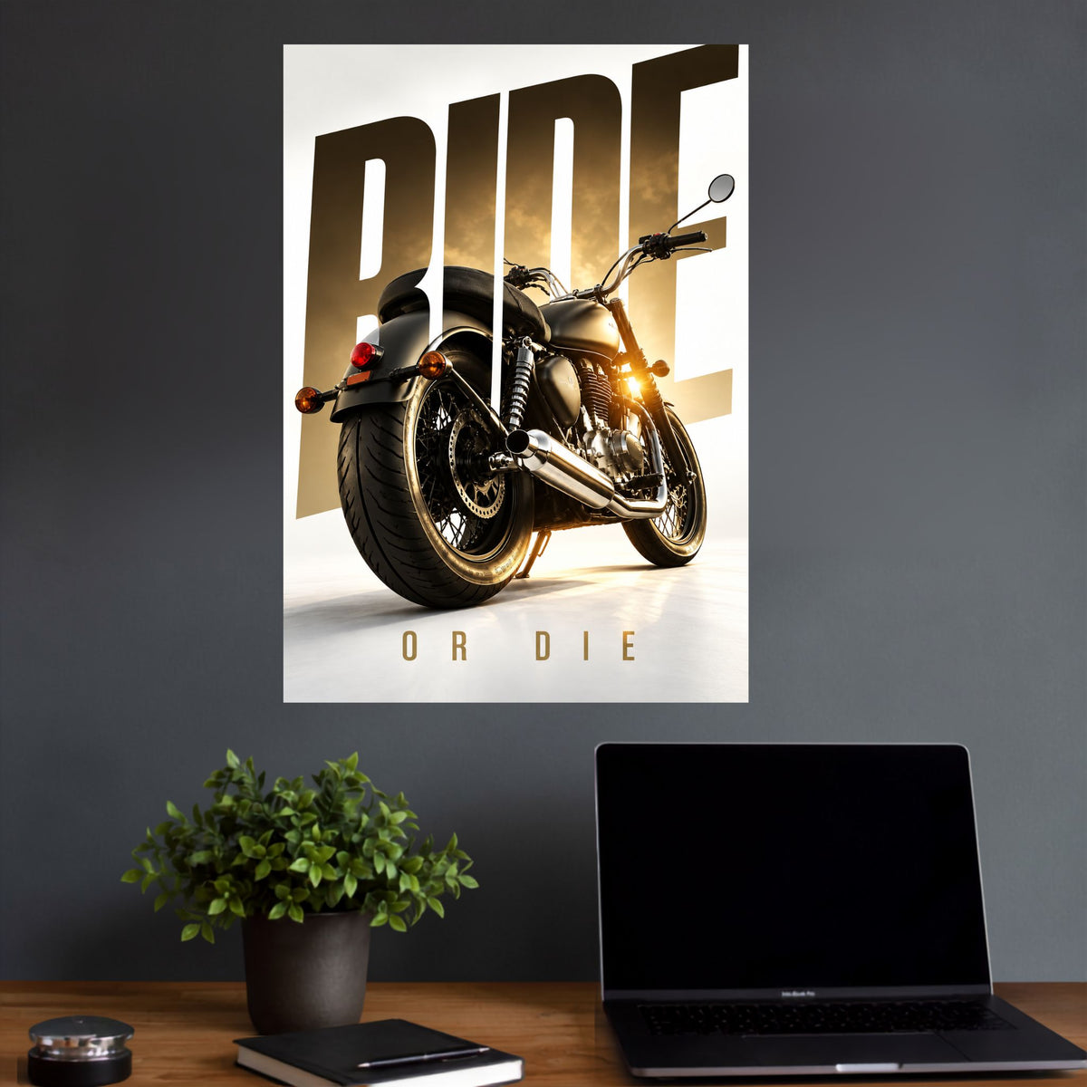 Ride or Die | Classic Motorcycle Wall Poster | 1 Poster
