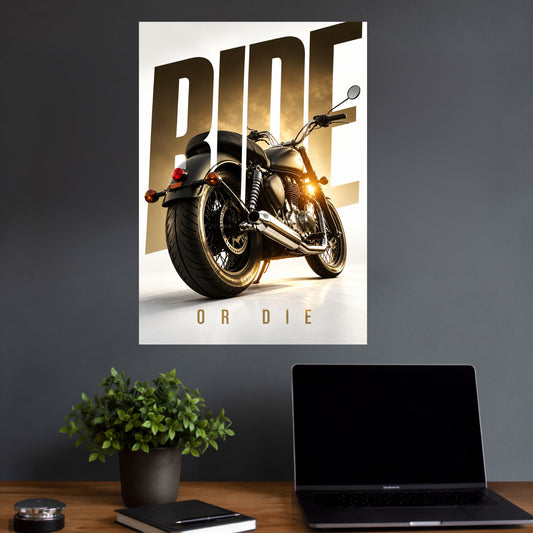Ride or Die | Classic Motorcycle Wall Poster | 1 Poster