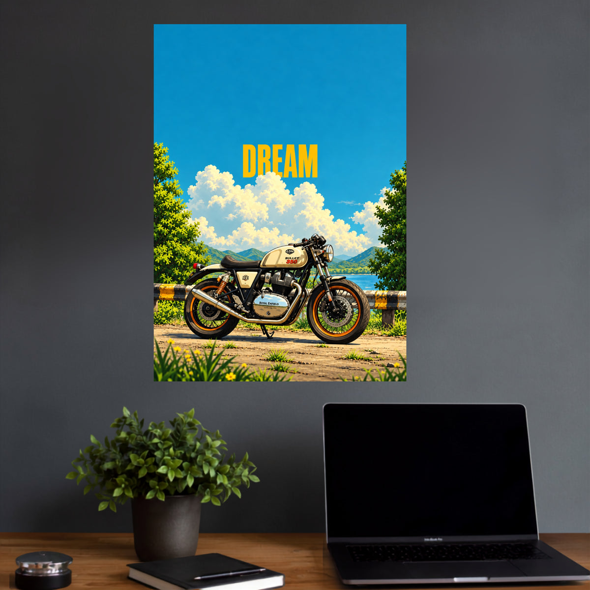 Dream Ride | Classic Bike Automobile Wall Poster | 1 Poster