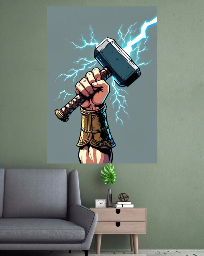 Thor Mjolnir | Superhero Movie Wall Poster | 1 Poster