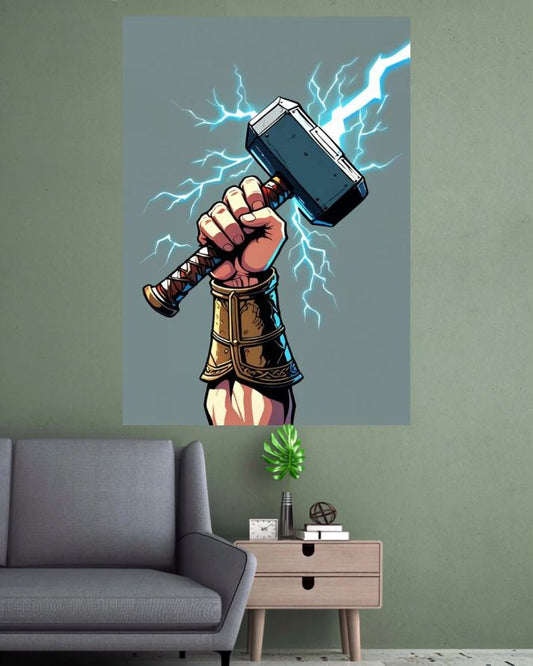 Thor Mjolnir | Superhero Movie Wall Poster | 1 Poster