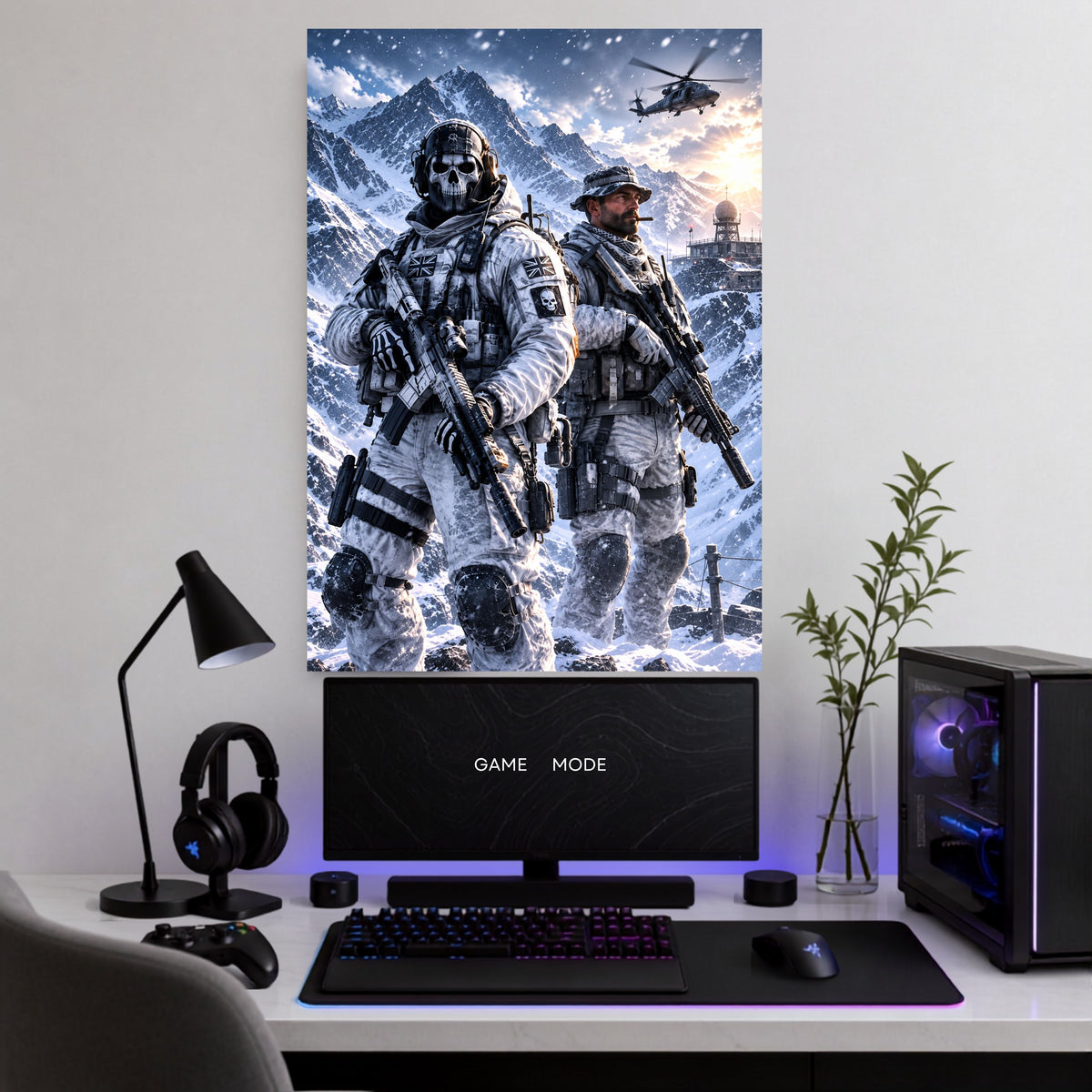Call of Duty | Ghost Snow Warfare Gaming Wall Poster | 1 Poster