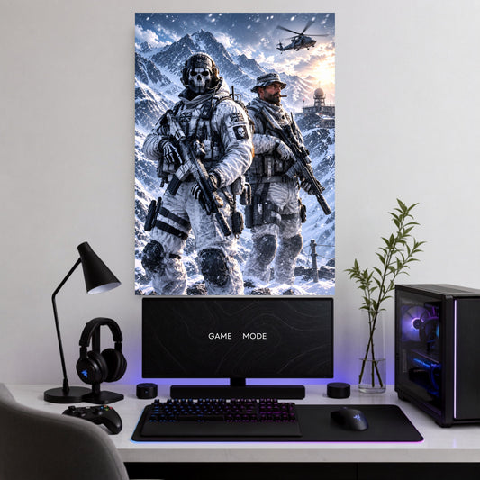 Call of Duty | Ghost Snow Warfare Gaming Wall Poster | 1 Poster