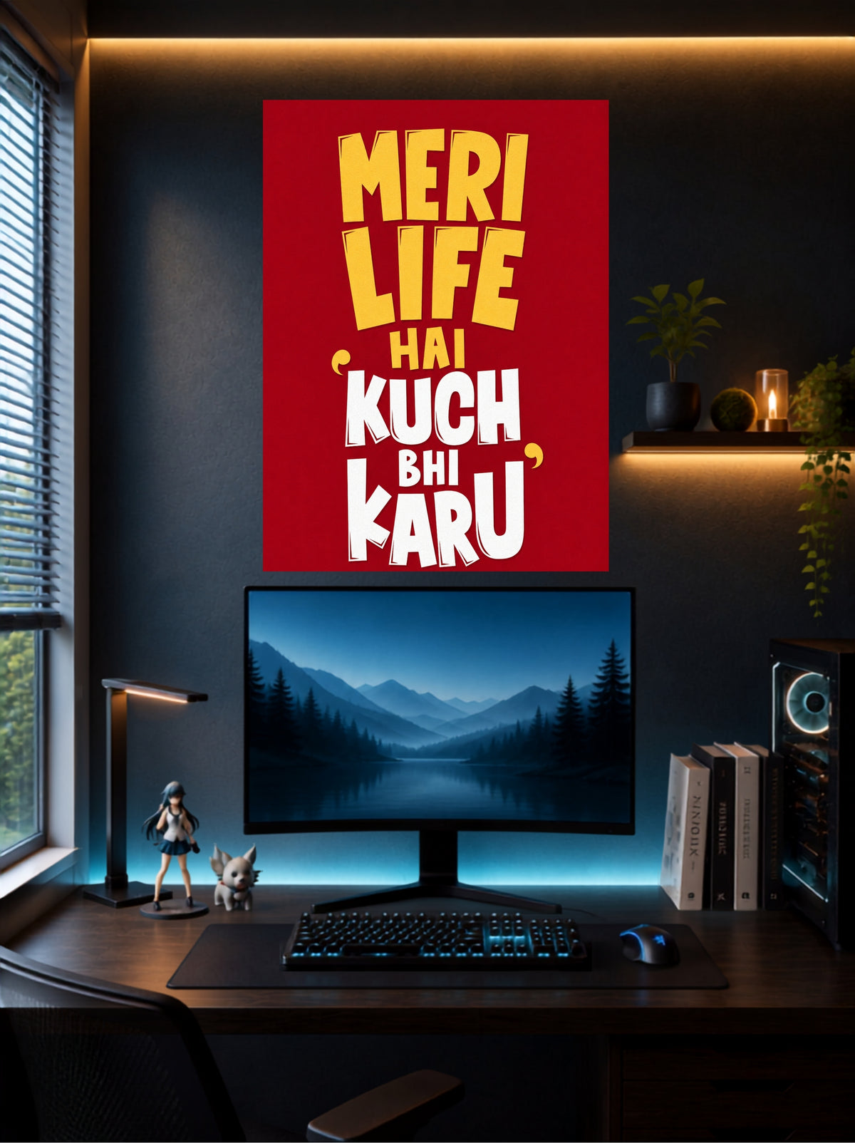 Meri Life Hai Kuch Bhi Karu | Funny Wall Poster | 1 Poster