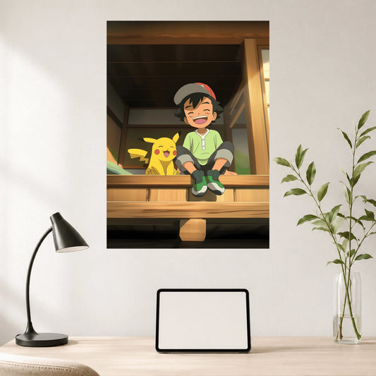 Ash & Pikachu | Pokémon Wall Poster | 1 Poster