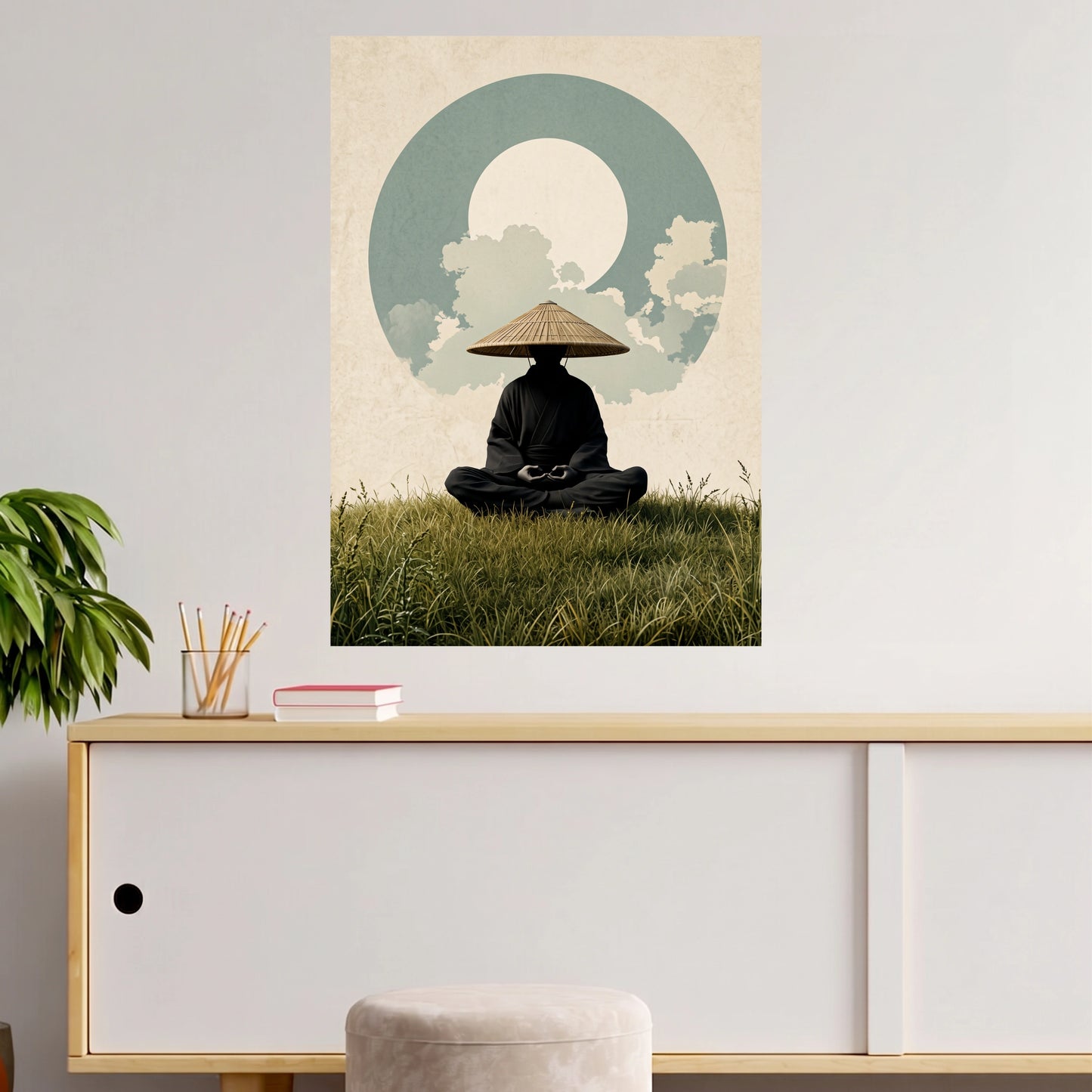 Zen Monk Meditation | Japanese | 1 Poster