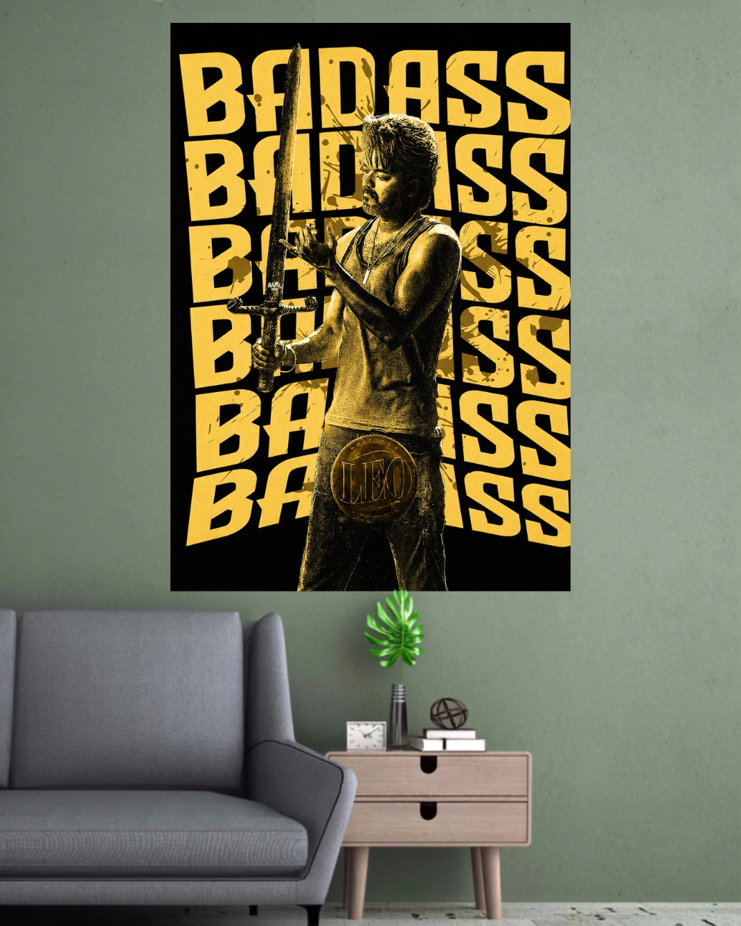 Badass | Leo Thalapathy Vijay Cinematic Wall Poster | 1 Poster
