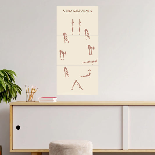 Surya Namaskar | Yoga Wall Poster | 3 Posters