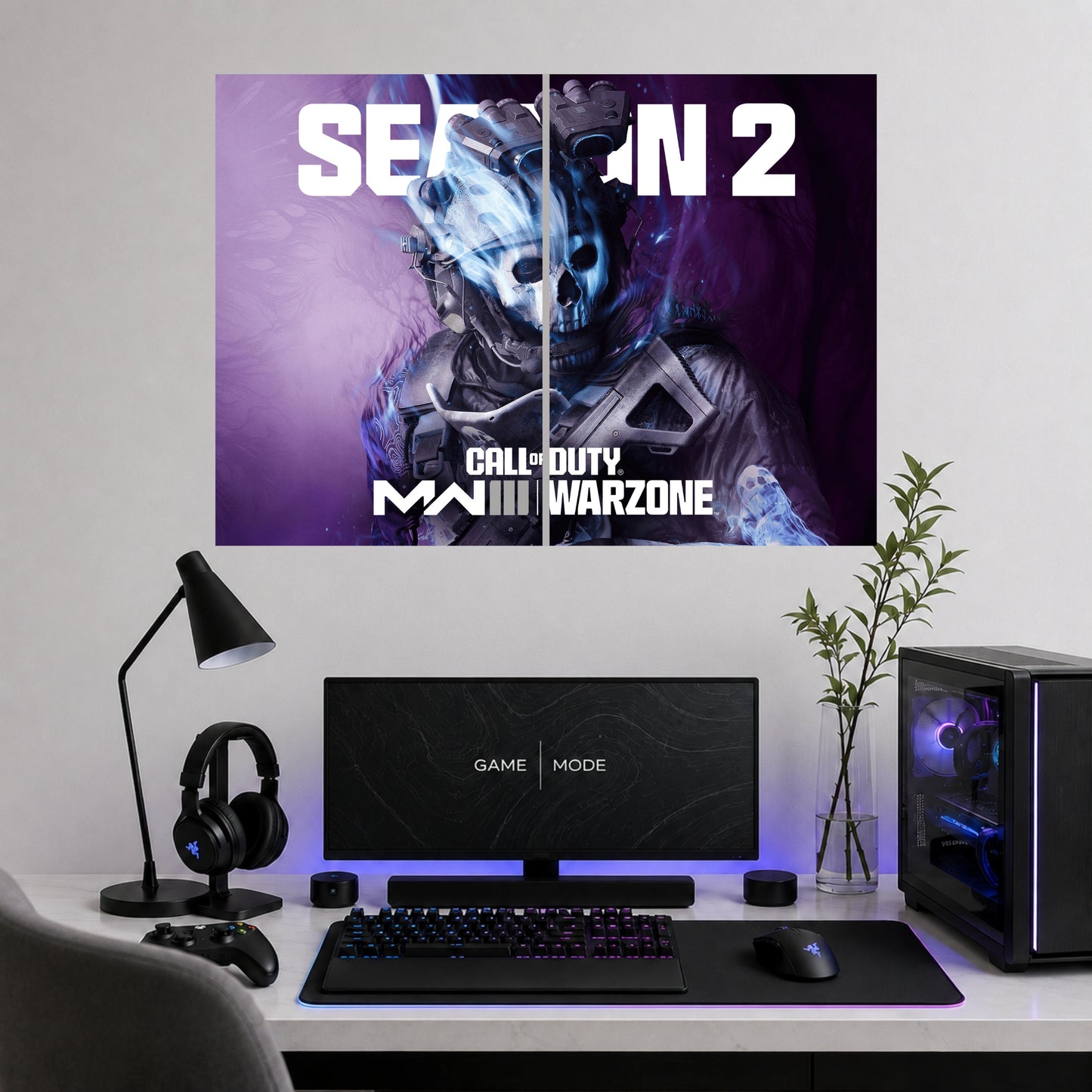 Call of Duty: Warzone Season 2 Ghost 2 Piece Wall Art