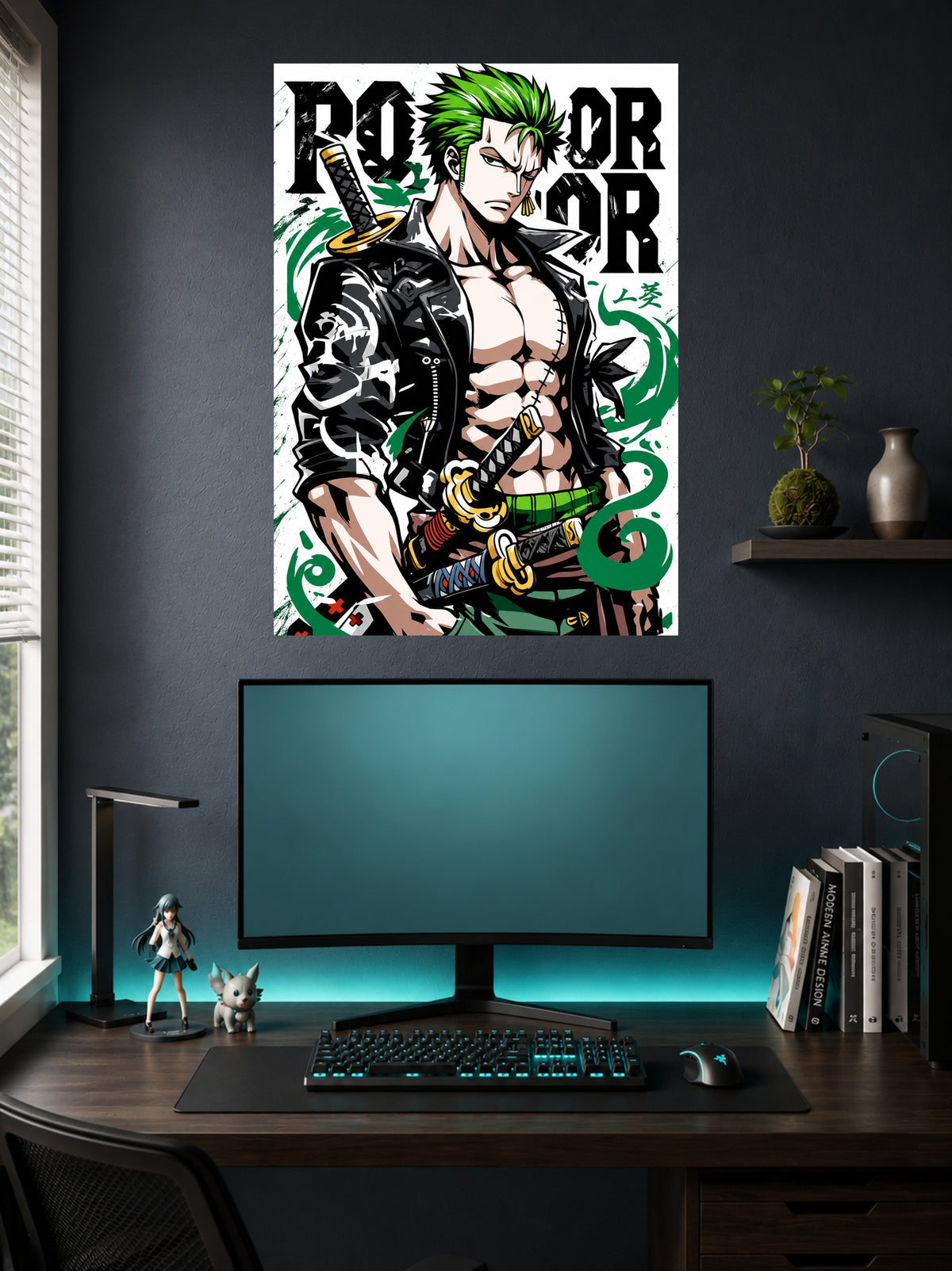 Roronoa Zoro | One Piece Bold Art Poster | 1 Poster