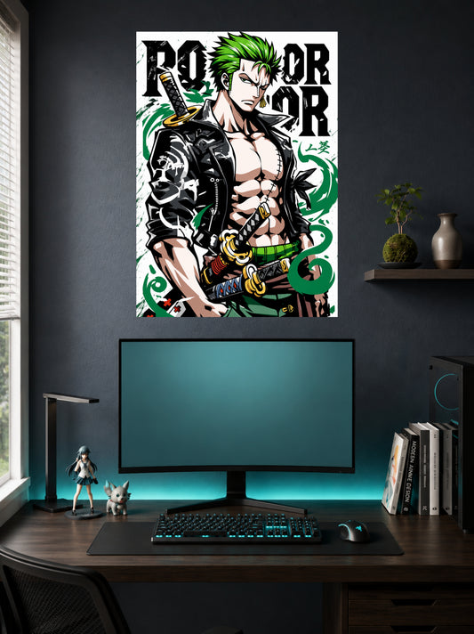 Roronoa Zoro | One Piece Bold Art Poster | 1 Poster