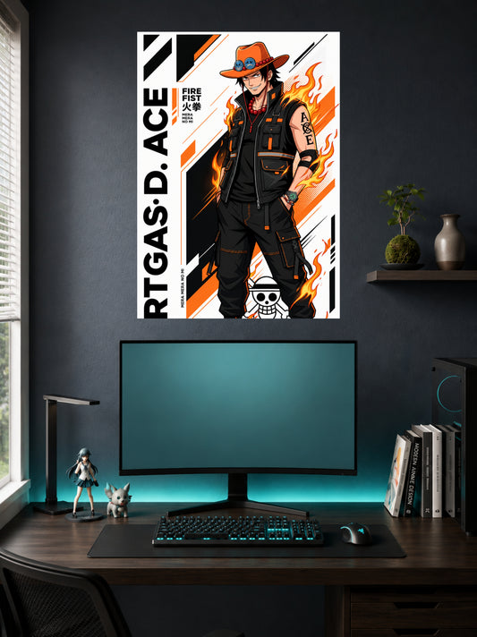 Portgas D. Ace | One Piece Fire Fist Poster | 1 Poster