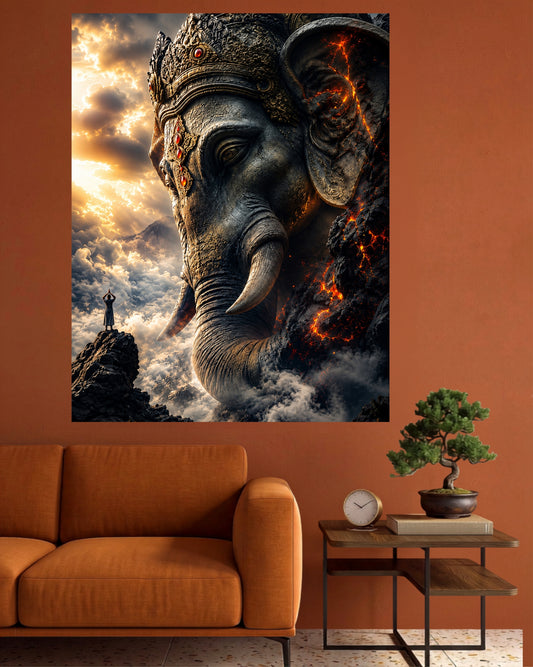 Colossal Ganesha | Divine Protector Wall Poster | 1 Poster