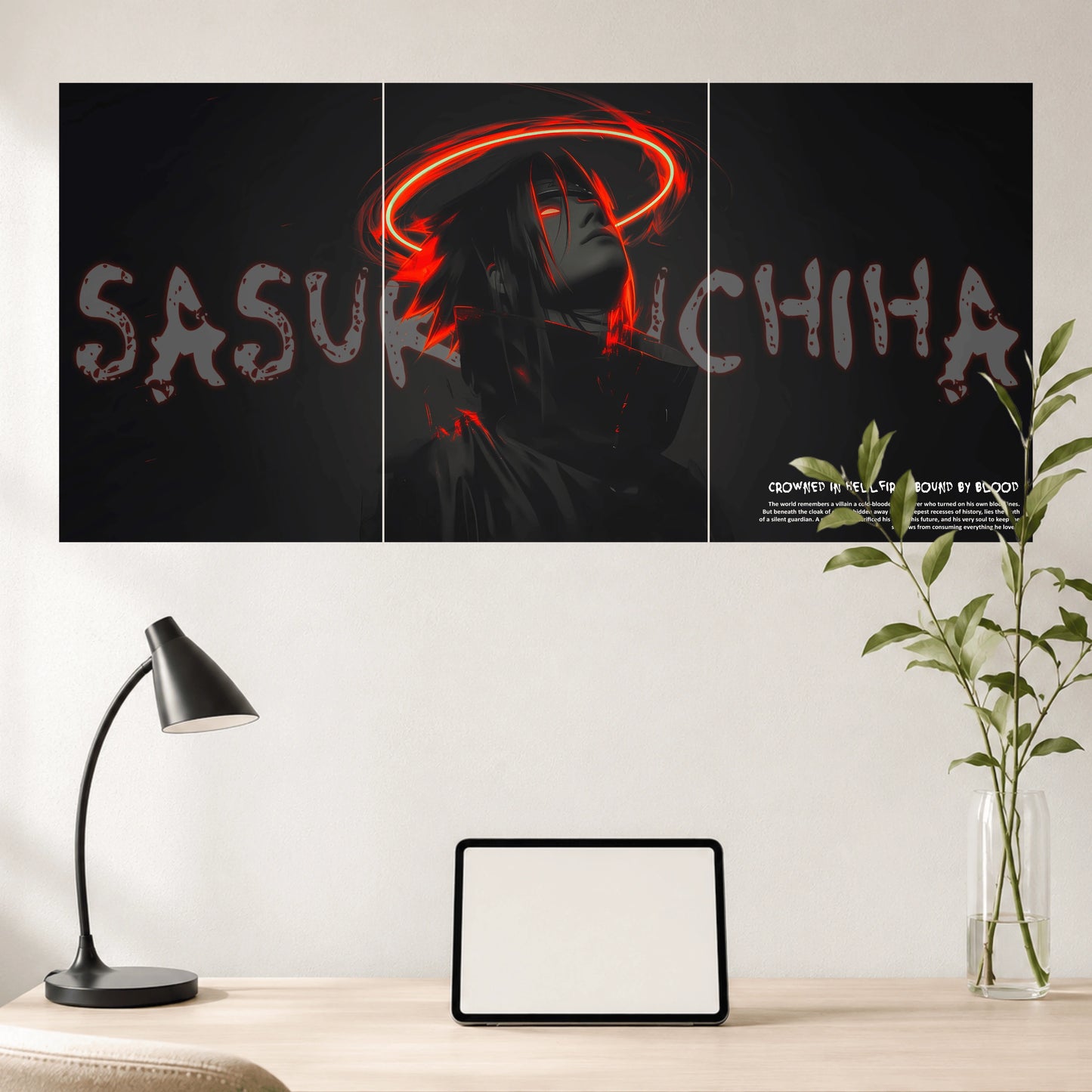 Sasuke Uchiha | Anime Wall Poster Set | 3 Posters