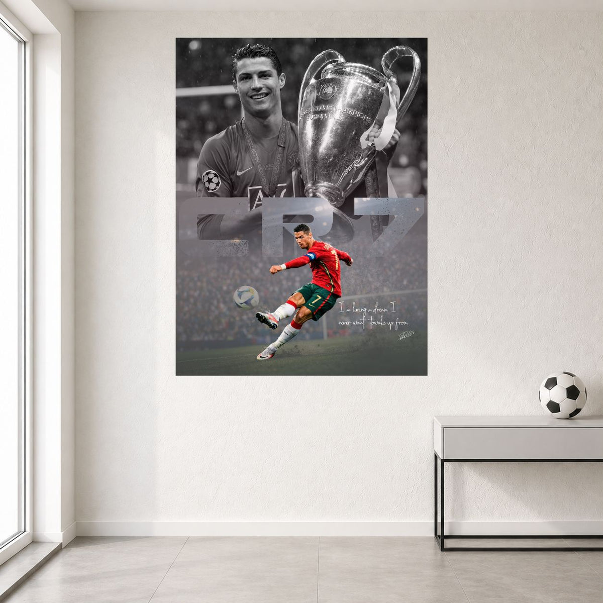 Cristiano Ronaldo | UCL Glory Football Poster