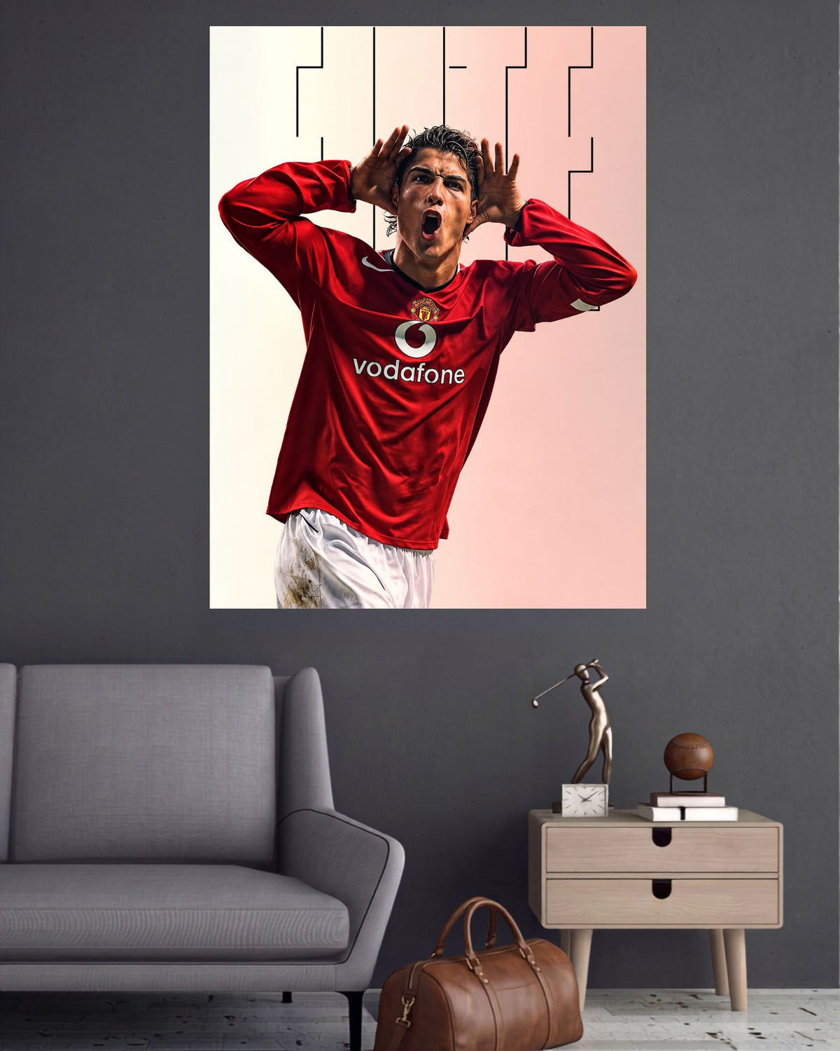 Ronaldo Iconic Celebration | Football Legend Wall Poster | 1 Poster