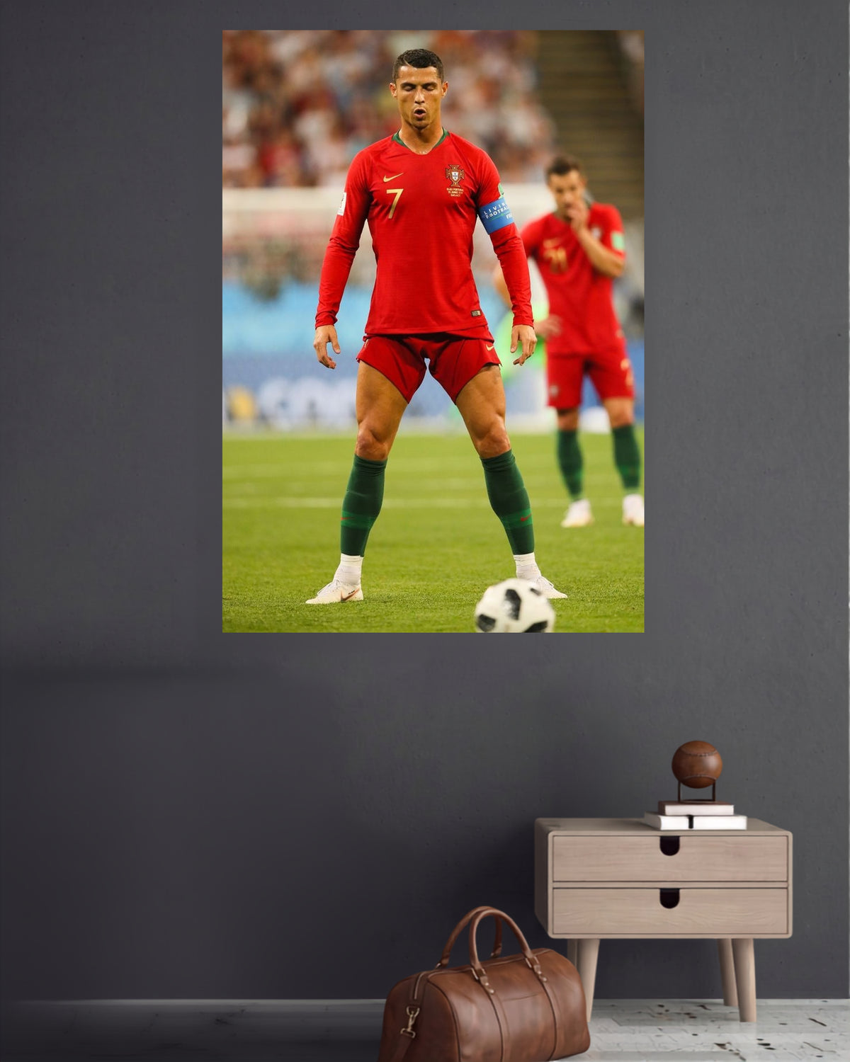 Cristiano Ronaldo 7 | Portugal Captain Football Wall Poster | 1 Poster