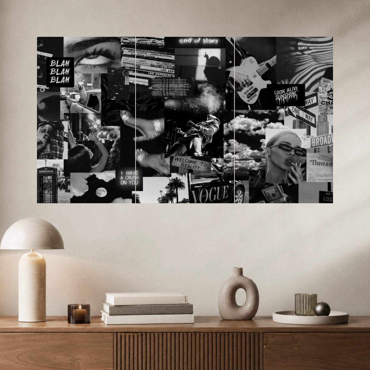 Black Aesthetic Collage | Wall Poster |3 Poster