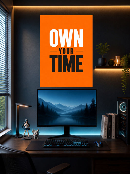 Own Your Time | Bold Quote Wall Poster | 1 Poster