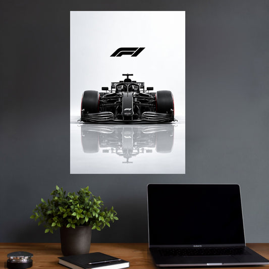 Formula 1 Black Racing Car | F1 Motorsport Wall Poster | 1 Poster